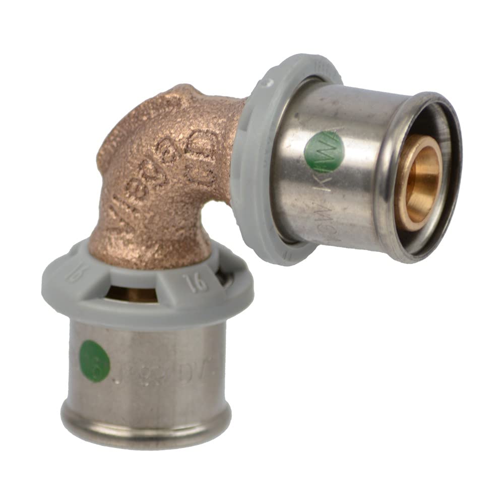 5x Viega Sanfix-P Winkelkupplung 302832 20 mm, 90Grad, mit SC-Contur, Rotguss