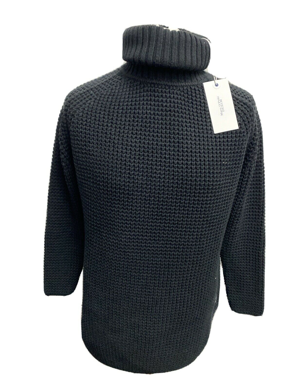 Marc O&rsquo;Polo Herren Rollkragen Grobstrick Pullover Schwarz Gr.S Neu mit
